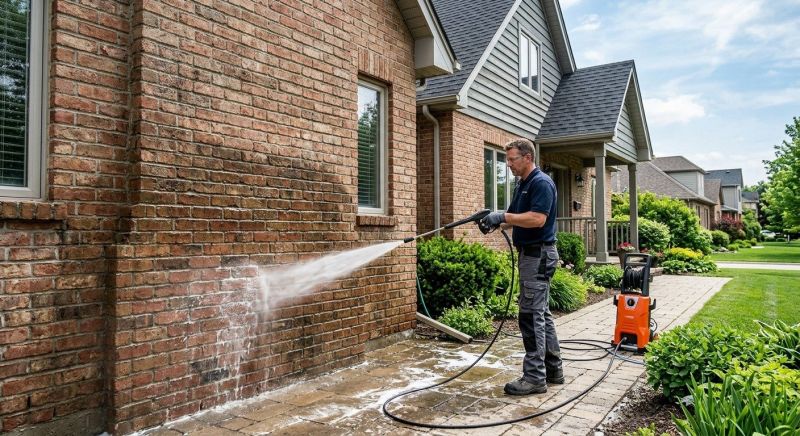 Brick Wall Washing Service